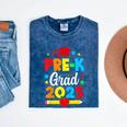 Kids Pre-K Grad 2025 Preschool Graduation 2025 Mineral Wash Tshirts Mineral Navy