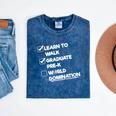 Kids Pre-K Graduation Idea For Boys & Girls Mineral Wash Tshirts Mineral Navy