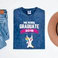 Kids Preschool Graduate 2018 Unicorn Dab Graduation Pre-K TShirt Mineral Wash Tshirts Mineral Navy