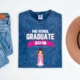 Kids Princess Girl Preschool Graduate 2018 Graduation Pre-K Mineral Wash Tshirts Mineral Navy