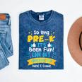 Kids So Long Pre-K Graduation 2025 School Kindergarten Here Come Mineral Wash Tshirts Mineral Navy