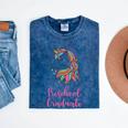 Kids Unicorn Preschool Graduation Mineral Wash Tshirts Mineral Navy