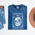 Kinda Emotional Kinda Emotionless Tarot Card Introvert Mineral Wash Tshirts Mineral Navy