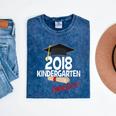 Kindergarten 2018 NAILED IT Graduation Graduate Mineral Wash Tshirts Mineral Navy