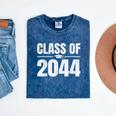 Kindergarten Class Of 2044 Grow With Me Kinder Graduation Mineral Wash Tshirts Mineral Navy