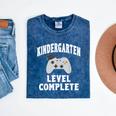 Kindergarten Gamer Graduate Graduation Mineral Wash Tshirts Mineral Navy