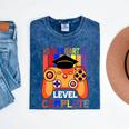 Kindergarten Graduation Level Complete Gamer Graduation Kids Mineral Wash Tshirts Mineral Navy