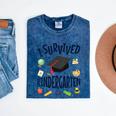Kindergarten Graduation Shirt I Survived Kindergarten Mineral Wash Tshirts Mineral Navy