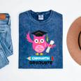 Kindergarten Graduation Tee Shirt Pink Owl T-Shir Mineral Wash Tshirts Mineral Navy