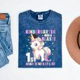 Kindergarten Graduation Unicorn Kindergarten Graduate Girls Mineral Wash Tshirts Mineral Navy