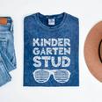 Kindergarten Stud Shirt Girl Boy Back To School Graduation Mineral Wash Tshirts Mineral Navy