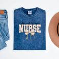 Labor And Delivery Nurse Stethoscope Coquette Bow Graduation Mineral Wash Tshirts Mineral Navy