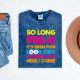 Last Day Pre-K Kindergarten Here I Come Graduation T-Shirt Mineral Wash Tshirts Mineral Navy