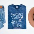 Last Day Of School 5th Grade 2018 Graduation Shirt Tee Mineral Wash Tshirts Mineral Navy