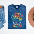 Last Day Of School Groovy Graduation School's Out For Summer Mineral Wash Tshirts Mineral Navy