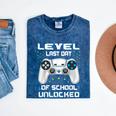 Last Days Of School Graduation Kindergarten Gamer Boys Kids Mineral Wash Tshirts Mineral Navy
