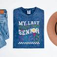 My Last First Day Senior 2026 Graduation Class Of 2026 Mineral Wash Tshirts Mineral Navy