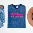 Latina Graduation Educated Latina Chingona With A Masters Mineral Wash Tshirts Mineral Navy