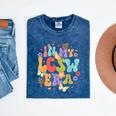 LCSW Grad Social Worker Graduation In My LCSW Era Mineral Wash Tshirts Mineral Navy
