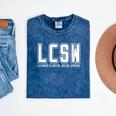 LCSW Licensed Clinical Social Worker Graduation Mineral Wash Tshirts Mineral Navy