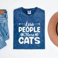 Less People More Cats Introvert's Dream Tee Mineral Wash Tshirts Mineral Navy