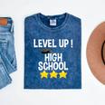 Level Up High School 8th Grade Graduation T-Shirt Mineral Wash Tshirts Mineral Navy