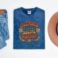 Licensed Social Worker Masters MSW LMSW Graduation 2026 Premium Tri-Blend Mineral Wash Tshirts Mineral Navy