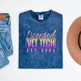 Licensed Vet Tech Veterinary Technician Graduation 2024 Mineral Wash Tshirts Mineral Navy