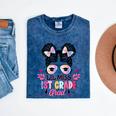 Lil Miss 1st Grade Grad Graduation Last Day Of 1st Grade Mineral Wash Tshirts Mineral Navy