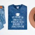 Linguistics Major Graduation Mineral Wash Tshirts Mineral Navy