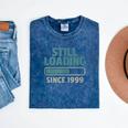 Still Loading Since 1999 Retro Tech Nostalgia Mineral Wash Tshirts Mineral Navy