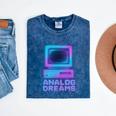 Lofi Reverie Analog Dreams Pixel 90s Desktop VHS Nostalgia Mineral Wash Tshirts Mineral Navy