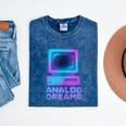 Lofi Reverie Analog Dreams Pixel 90s Desktop VHS Nostalgia Mineral Wash Tshirts Mineral Navy