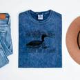 Loon Bird Pun Leave Me A Loon Nature For Introverts Mineral Wash Tshirts Mineral Navy