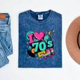 I Love The 70s Retro Cassette Roller Vinyl Disco Nostalgia Mineral Wash Tshirts Mineral Navy I Love The 70s Retro Cassette Roller Vinyl Disco Nostalgia Mineral Wash Tshirts Mineral Navy