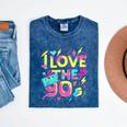 I Love The 90'S 90s Retro Nostalgia Mineral Wash Tshirts Mineral Navy