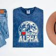 I Love Being Alpha Moonlit Wolf Meme Alpha Introvert Mineral Wash Tshirts Mineral Navy