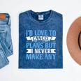 I Would Love To Cancel Plans But i Never Make Any Introvert Mineral Wash Tshirts Mineral Navy