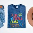 I Love You All Class Dismissed Teacher School Graduation Men Women Girls Kids Mineral Wash Tshirts Mineral Navy