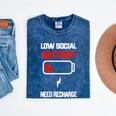 Low Social Battery Need Recharge Introvert Self-Care Mineral Wash Tshirts Mineral Navy Low Social Battery Need Recharge Introvert Self-Care Mineral Wash Tshirts Mineral Navy