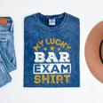 My Lucky Bar Exam Shirt Lawyer Law School Graduation Mineral Wash Tshirts Mineral Navy