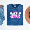 Makeup Artist Beauty Cosmetologist Graduation T-Shirt Mineral Wash Tshirts Mineral Navy