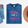 Mama With A Masters Degree Mom Graduation Mother's Day Mineral Wash Tshirts Mineral Navy