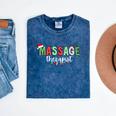 Massage Therapist Therapy LMT Masseuse Graduation Christmas Mineral Wash Tshirts Mineral Navy