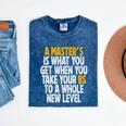 Master Degree When You Take Bs To New Level Graduation Premium Mineral Wash Tshirts Mineral Navy