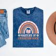 MASTER OF EDUCATION ROCK Master Graduation Mineral Wash Tshirts Mineral Navy