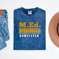 Master Graduation Completed Master Of Education Teacher Men Women Mineral Wash Tshirts Mineral Navy