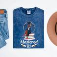 Mastered It Black Girl Masters Degree Graduation Black Queen Mineral Wash Tshirts Mineral Navy