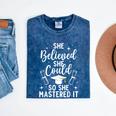 Masters Degree Graduation Art For Women Girl Masters Degree Mineral Wash Tshirts Mineral Navy