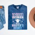 Masters Degree Graduation Art For Women Girls Masters Degree Mineral Wash Tshirts Mineral Navy